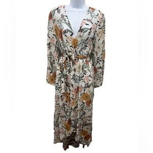 Floral Maxi Dress with Belt